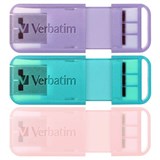 VERBATIM POP UP USB 20 FLASH DRIVE 32GB ASSORTED PASTEL COLOURS PACK 3