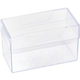 DEFLECTO BUSINESS CARD BOX 100 X 60 X 50MM CLEAR