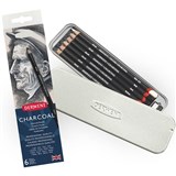 DERWENT CHARCOAL PENCIL PACK 6