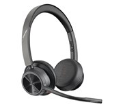 HP POLY VOYAGER 4320 MICROSOFT TEAMS CERTIFIED USBA HEADSET  BT700 DONGLE BLACK