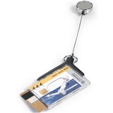 DURABLE CARD HOLDER ACRYLIC PRO DUO WITH REEL