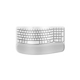 LOGITECH WIRELESS ERGONOMIC KEYBOARD WAVE KEYS OFF WHITE