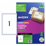 AVERY 936085 J8167 ADDRESS AND SHIPPING LABEL SMUDGE FREE INKJET 1UP WHITE PACK 50