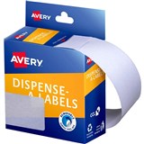 AVERY 937306 LABEL DISPENSER RECTANGLE 76 X 29MM WHITE PACK 180