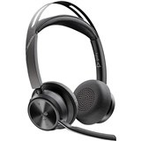 HP POLY VOYAGER FOCUS 2 MS TEAMS CERTIFIED USBCC HEADSET  USBCA ADAPTER BLACK