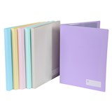 MARBIG DISPLAY BOOK NONREFILABLE 20 POCKET A4 PASTEL ASSORTED