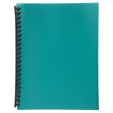MARBIG DISPLAY BOOK REFILLABLE 20 POCKET A4 GREEN