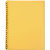 MARBIG DISPLAY BOOK REFILLABLE 20 POCKET A4 YELLOW