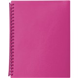 MARBIG DISPLAY BOOK REFILLABLE 20 POCKET A4 PINK