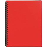 MARBIG DISPLAY BOOK REFILLABLE 40 POCKET A4 RED