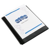 MARBIG DISPLAY BOOK REFILLABLE INSERT COVER 20 POCKET A4 BLACK