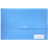 PICTOR FOOLSCAP POLY DOCUMENT WALLET WITH VELCRO BLUE