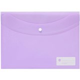MARBIG DOCULOPE WALLET BUTTON CLOSURE PP A4 PASTEL PURPLE