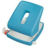 LEITZ COSY PUNCH 2 HOLE 30 SHEET CALM BLUE