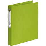 MARBIG LINEN RING BINDER PE 2D 25MM A4 LIME