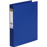 MARBIG LINEN RING BINDER PE 4D 25MM A4 BLUE