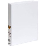 MARBIG CLEARVIEW INSERT RING BINDER 4D 25MM A4 WHITE