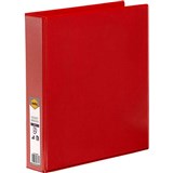 MARBIG CLEARVIEW INSERT RING BINDER 3D 38MM A4 RED