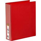 MARBIG CLEARVIEW INSERT RING BINDER 3D 50MM A4 RED