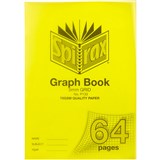 SPIRAX P133 GRAPH BOOK 5MM GRID 64 PAGE A4 YELLOW