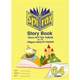 SPIRAX 168 STORY BOOK 18MM DOTTED THIRDS 100GSM 64 PAGE 332 X 240MM