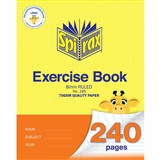 SPIRAX 195 EXERCISE BOOK 8MM 240 PAGES 225 X 175MM
