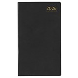 CUMBERLAND 63PBK SLIM POCKET DIARY VERTICLE WEEK TO VIEW A6 BLACK