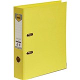 MARBIG LINEN LEVER ARCH FILE PE 75MM A4 LEMON