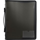 ZIPPER BINDER A4 3D 25MM WITH HANDLE SMOKE