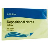 INITV NOTE 75x125mm YELLOW