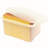 CRYSTALFILE MINI PORTA STORAGE BOX 20 LITRE CLEAR