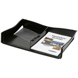 MARBIG ENVIRO DOCUMENT TRAY WITH DIVIDER A3 BLACK