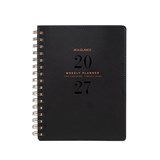 AT A GLANCE PLANNER A5 HARD COVER WEEKOPEN BLACK