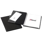 REXEL SLIMVIEW DISPLAY BOOK NONREFILLABLE 24 POCKET A4 BLACK