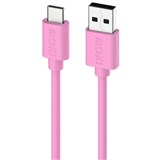 MOKI USBA TO USBC SYNCHARGE CABLE 1M SOFT PINK