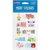 AVERY 698005 MERIT STICKERS OWL PACK 40