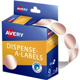 AVERY 937371 ROUND LABEL DISPENSER 24MM ROSE GOLD BOX 250