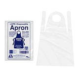 LIVINGSTONE DISPOSABLE APRON BIB TYPE 710 X 1170MM WHITE BOX 100
