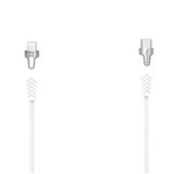 XTREMEMAC PREMIUM LIGHTNING TO USBC CABLE 2M WHITESILVER