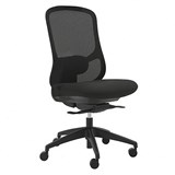 BURO QUANTUM CHAIR MESH BACK WITHOUT ARMS BLACK