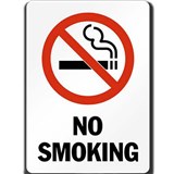 TRAFALGAR PROHIBITION SIGN NO SMOKING 450 X 300MM