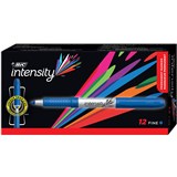 BIC INTENSITY PERMANENT MARKER BULLET FINE BLUE BOX 12