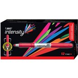 BIC INTENSITY PERMANENT MARKER BULLET FINE RED BOX 12