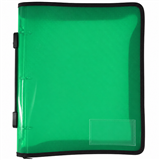 BINDER ZIPPED A4 3D 25mm GREEN