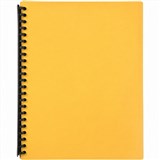 DISPLAY BOOK A4 20 POCKET YELLOW