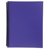 DISPLAY BOOK A4 20 POCKET PURPLE