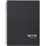 PICTOR SPIRAL NOTEBOOK A4 240PG SIDE OPEN PP BLACK