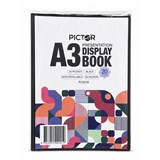 PRESENTATION DISPLAY BOOK A3 20P INSERT FRONT COVER BLACK