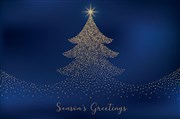 CHRISTMAS CARD SHIMMERING TREE