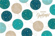 CHRISTMAS CARD DELICATE BAUBLES